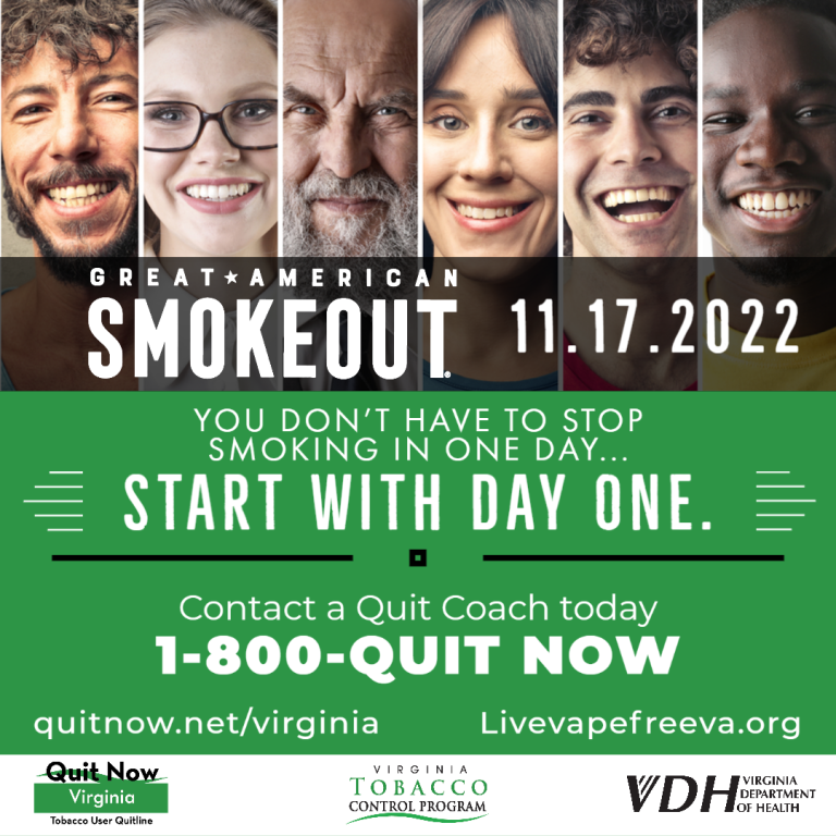 The Great American Smokeout is Coming Virginia Department of Health