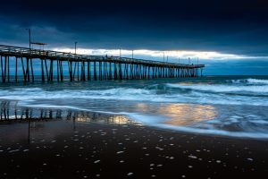 Storm hit Virginia Beach Fishing Pier, Virginia Beach, VA