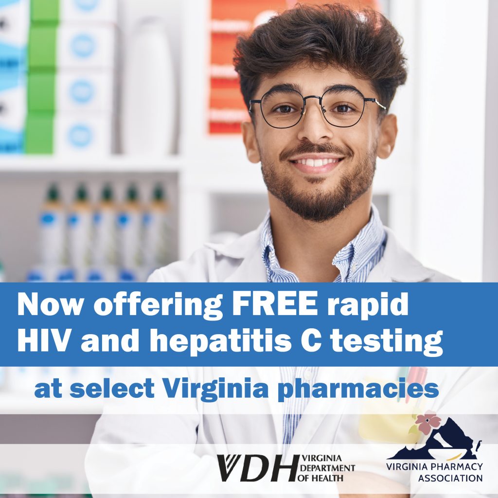 Free HIV and hepatitis C testing at select Virginia pharmacies