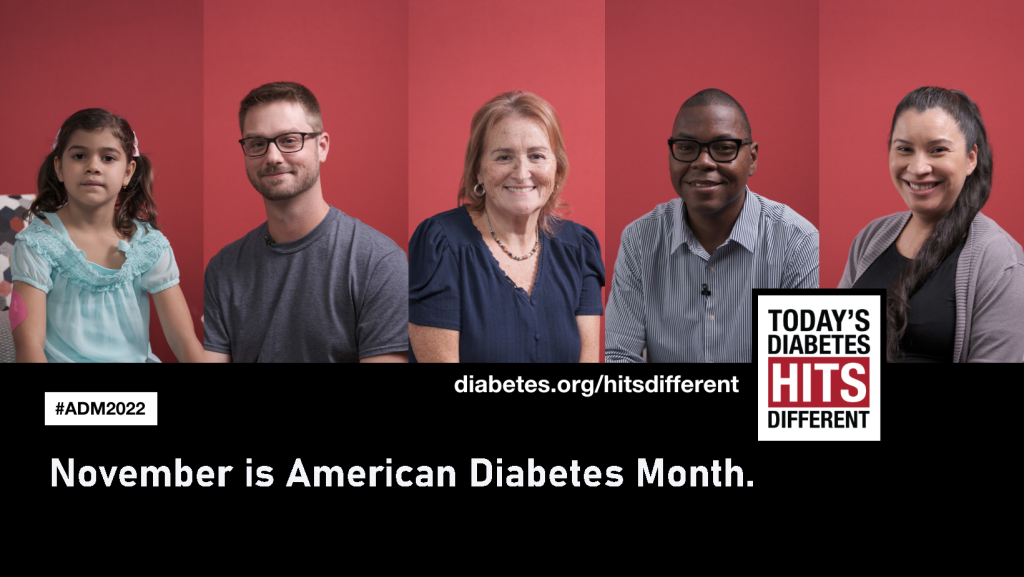 Photo of diverse group of people promoting American Diabetes Month