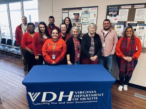 HCM health department staff on National Wear Red Day