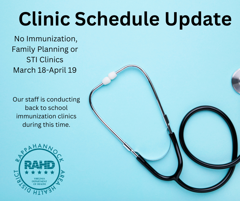 Rappahannock Area Health District: Serving the counties of Caroline, King  George, Spotsylvania and Stafford and the City of Fredericksburg -  Rappahannock