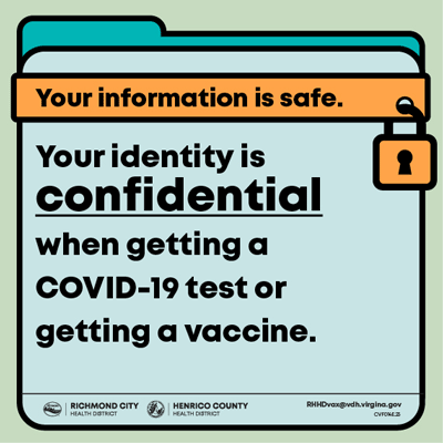 Infor regarding COVID-19vaccine: your information is  confidential.