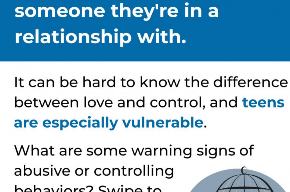 منشور على وسائل التواصل الاجتماعي يصف كيف سيتعرض المراهقون 1 في 3 للإساءة من شخص تربطهم به علاقة.