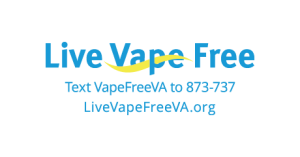 Live Vape Free, Text VapeFreeVA to 873-737, LiveVapeFreeVA.org
