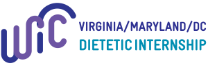 Virginia, Maryland, DC dietetic internship logo