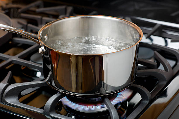 Image of boiling water on stovetop