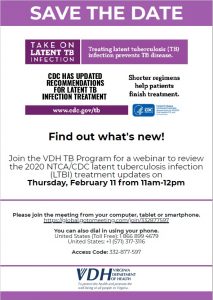A link to a JPG of a flyer for the latent tuberculosis webinar.