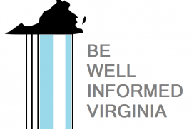 Graphic of well with text Be Well Informed Virginia