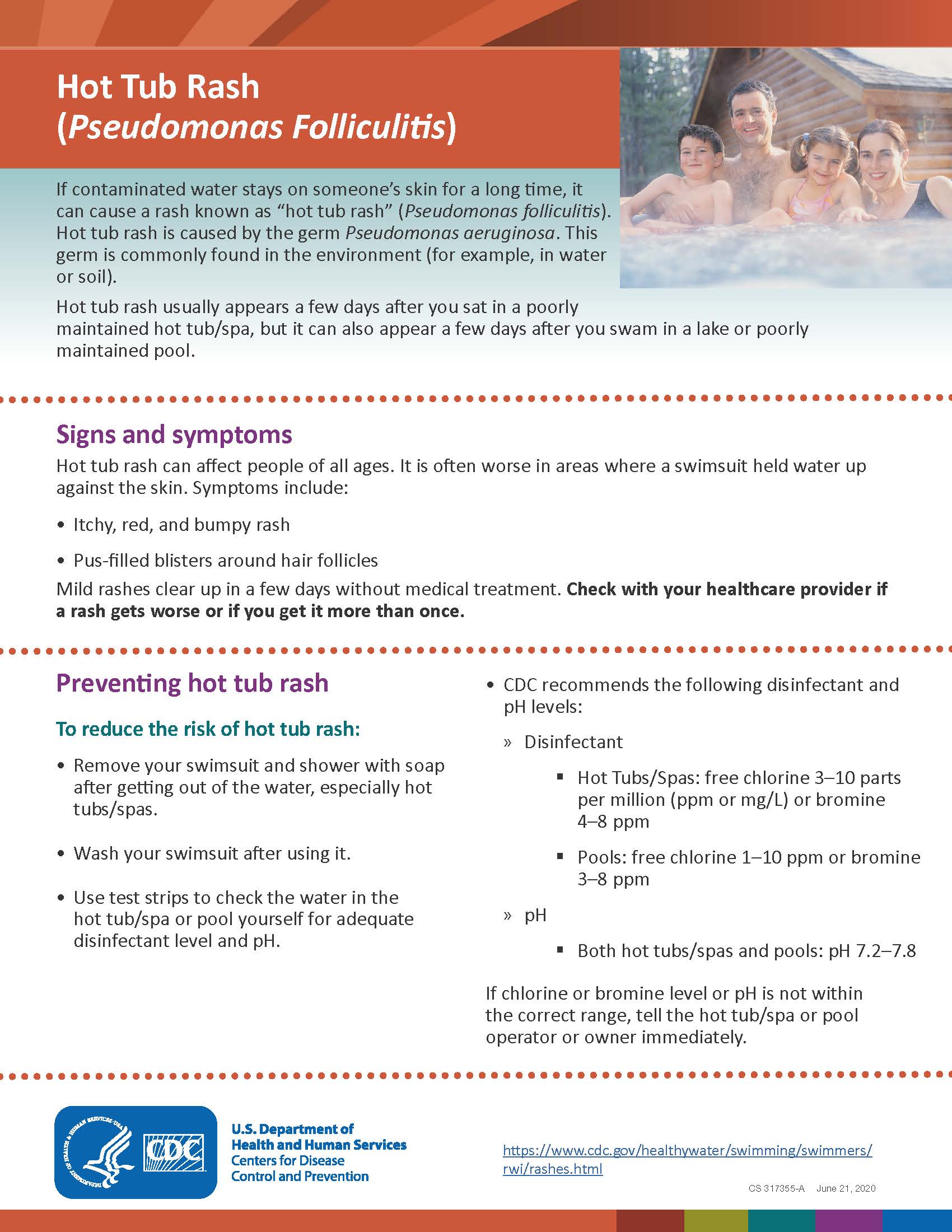 Hot Tub Rash Environmental Health