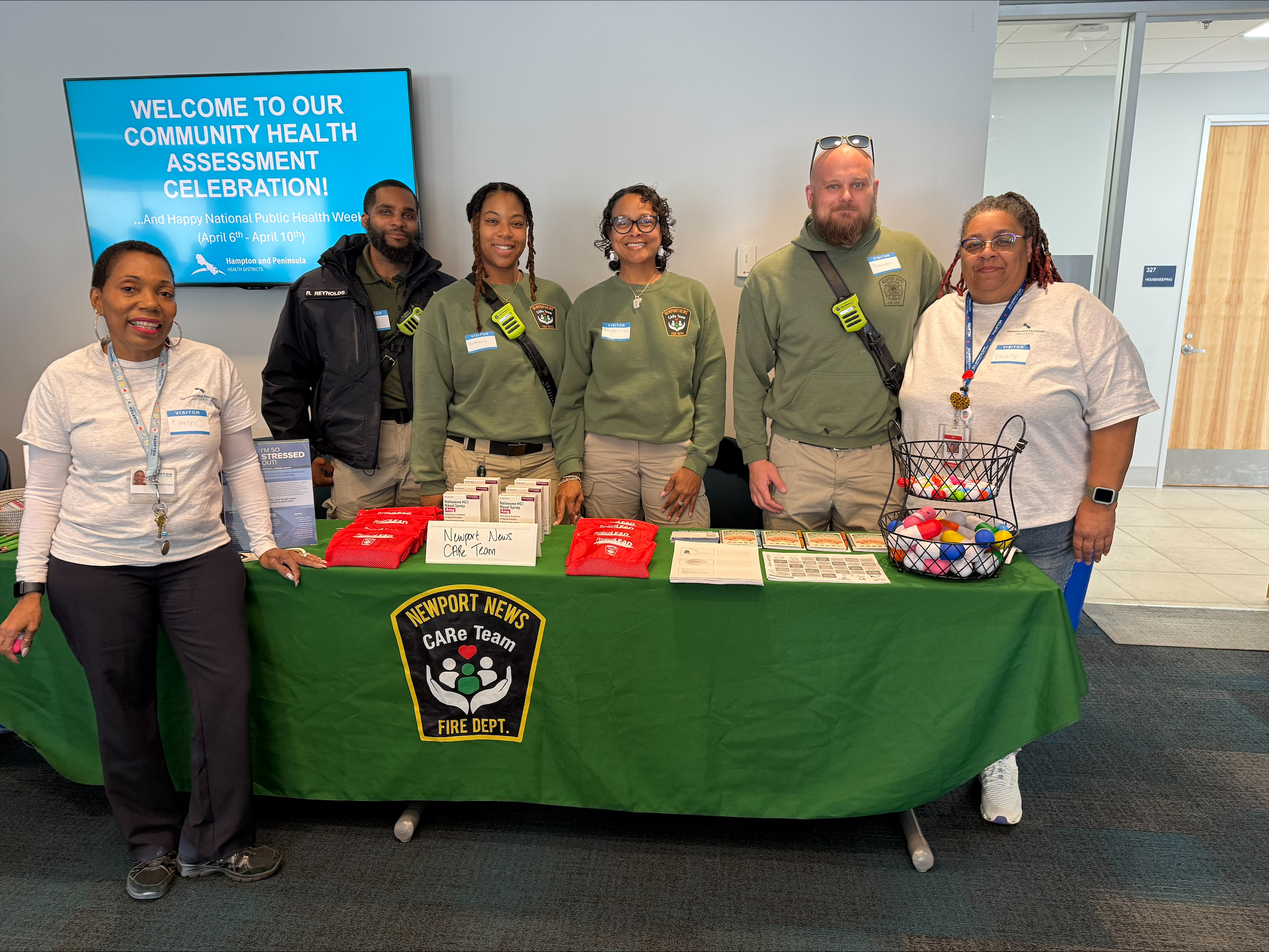Photo of our staff with the Newport News CARE Team
