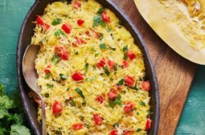 Calabaza Espagueti con Queso