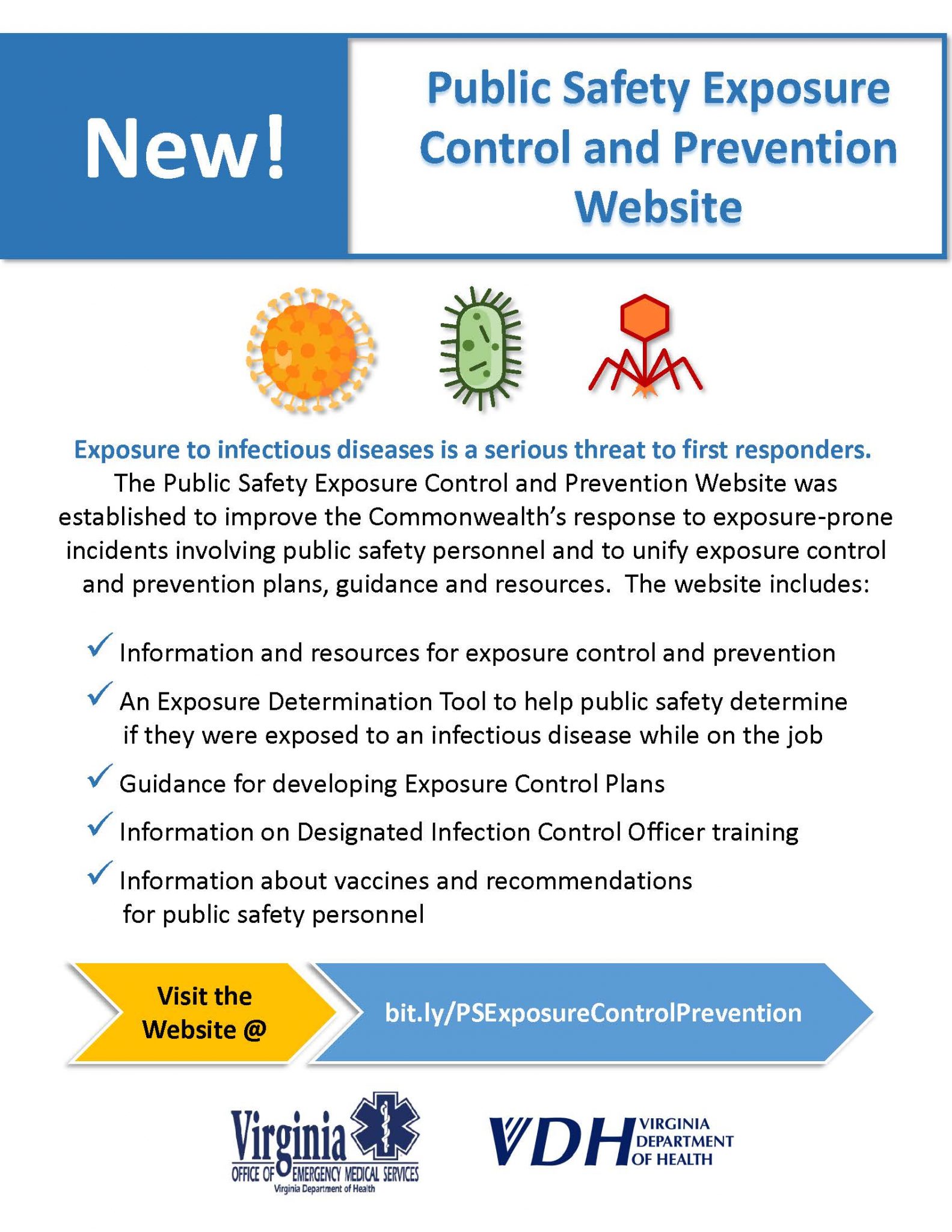 New Public Safety Exposure Control and Prevention site Emergency