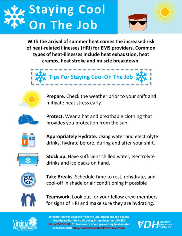 Staying Cool On The Job Emergency Medical Services