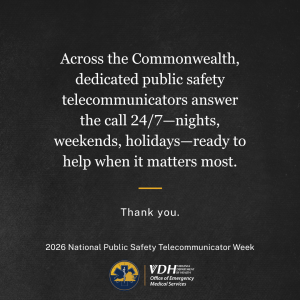 grey background with text that says, "across the Commonwealth, dedicated public safety telecommunicators answer the call 24/7"