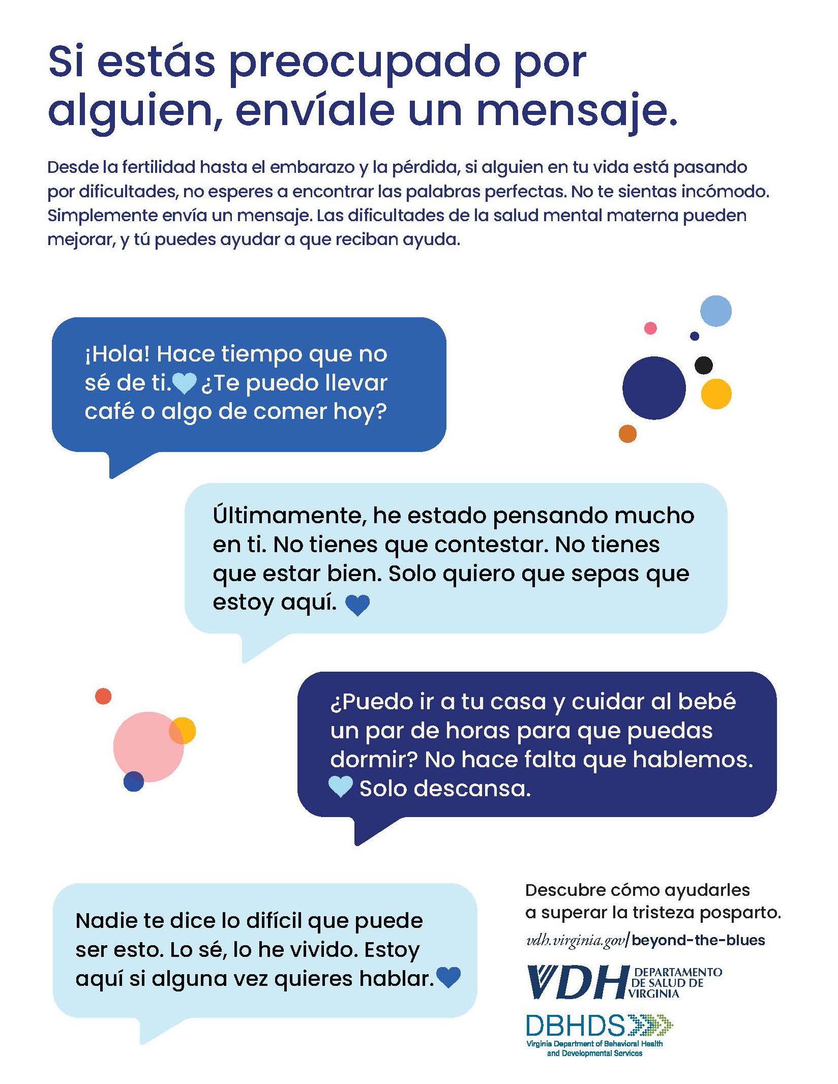 Flyer: Text someone you're worried about.
