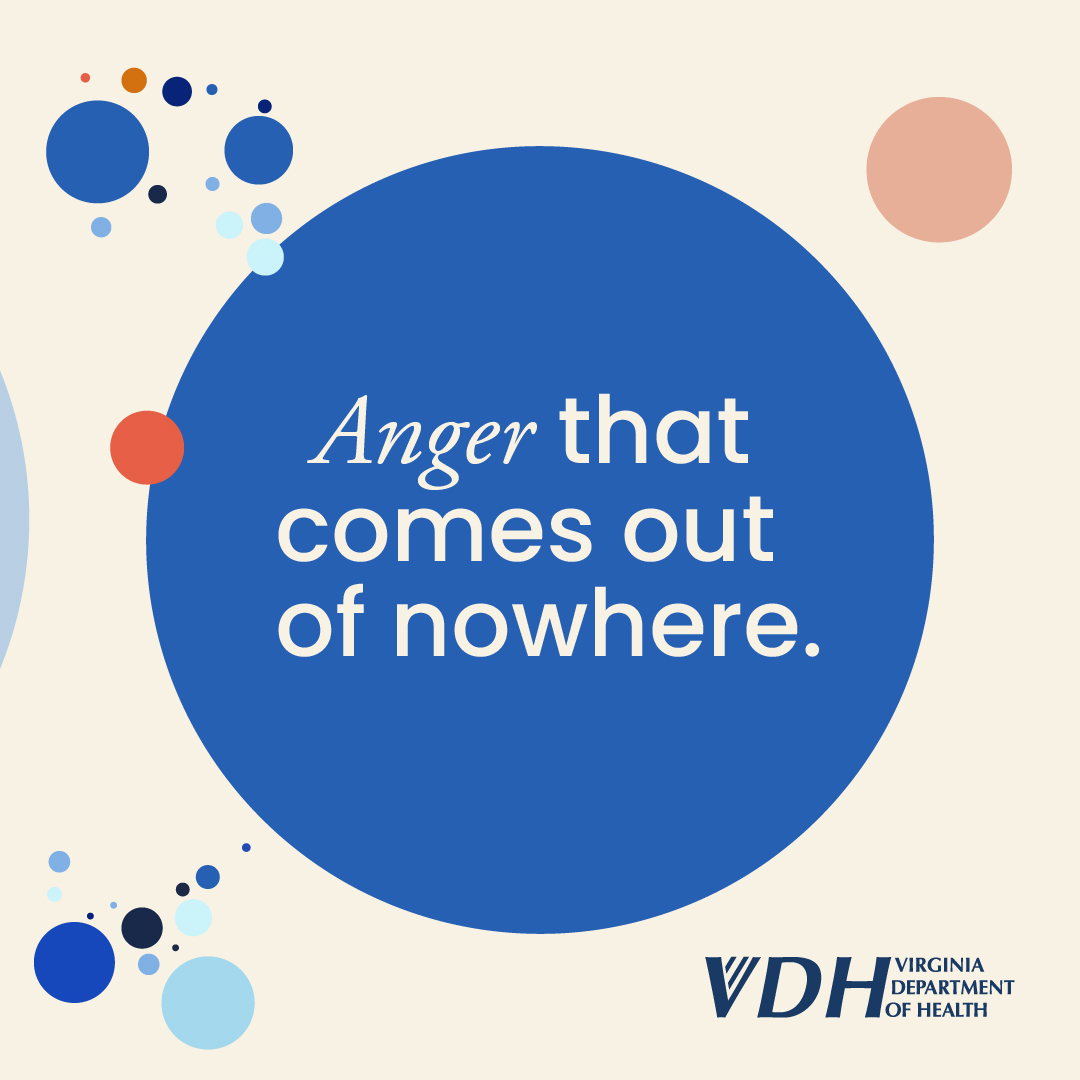 Anger that comes out of nowhere.