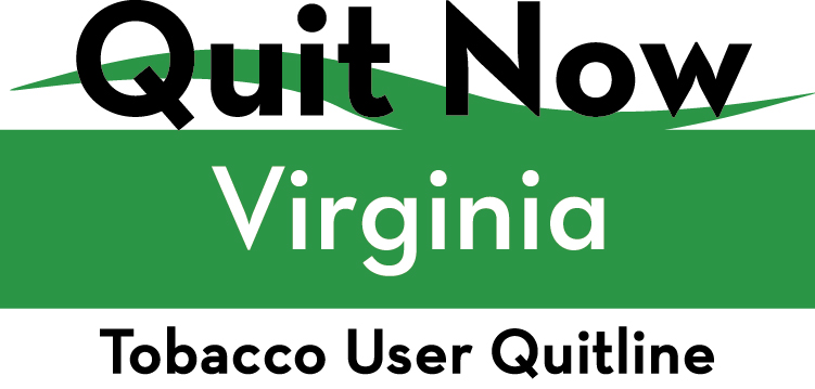 Quit now Virginia tobacco user Quitline logo