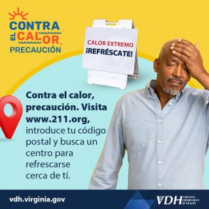 Ngược lại với calo, đề phòng. Hãy truy cập www.211.org, giới thiệu bạn có bưu chính và busca un centro para rerescarse cerca de tí. Calor Extremo ¡Refrescáte!