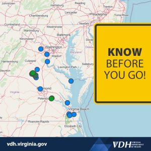 이미지: 가기 전에 알아야 할 표지판, 배경에 조류 개화 지도