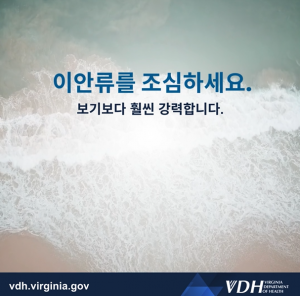 이안류를 조심하세요. 보기보다 훨씬 강력합니다.