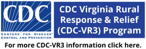 CDC Virginia Rural Response & Relief (CDC-VR3) Program logo