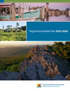 Image of the cover of the Virginia Rural Health Plan 2022-2026 