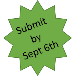 Submit by September 6, 2022