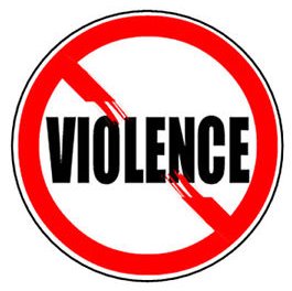 Stop Domestic Violence graphic logo.