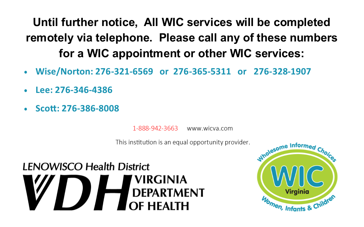 Women, Infants, and Children (WIC) Program - LENOWISCO Health District