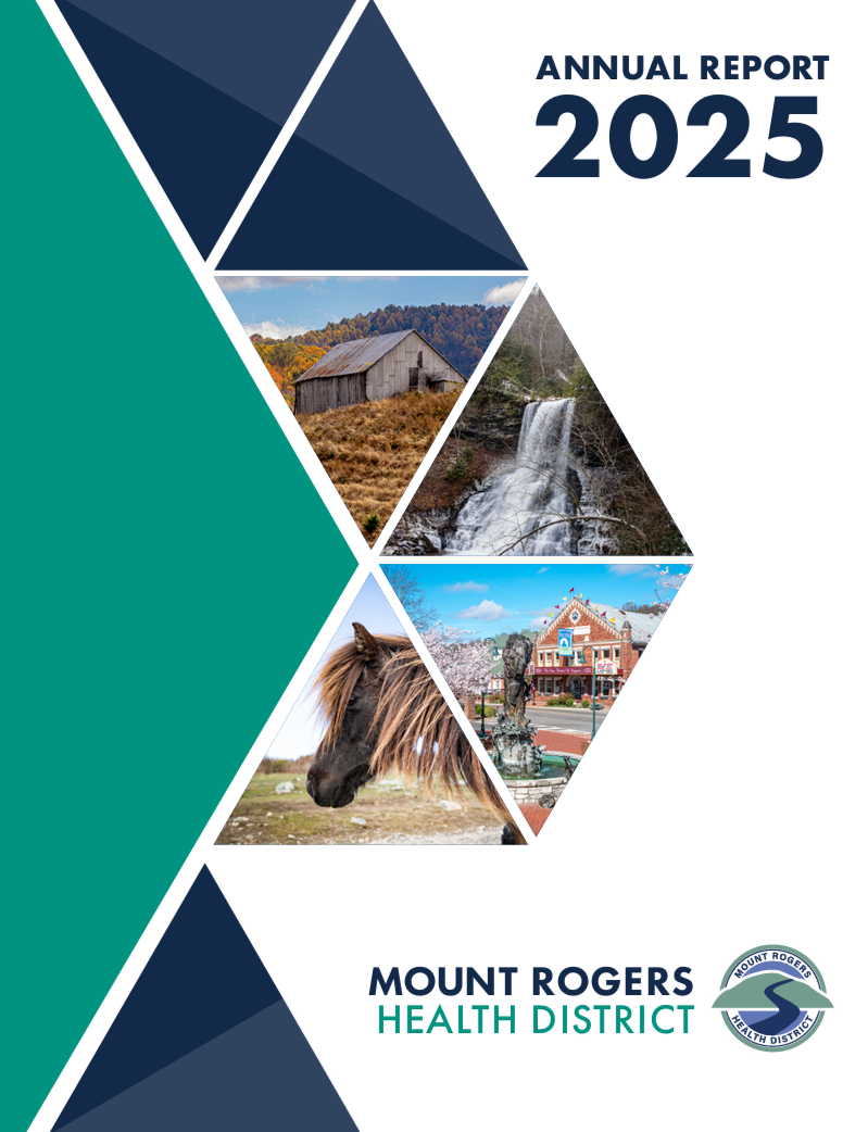 غلاف التقرير السنوي لمنطقة ماونت روجرز الصحية 2025